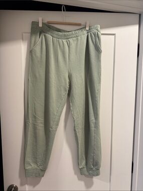 Mint Green Pull-On Jogger Pants w/ Pockets
